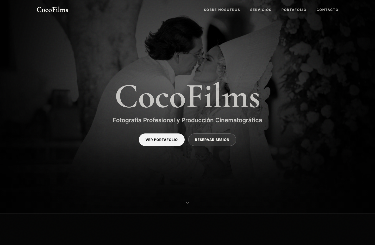 CocoFilms website homepage screenshot